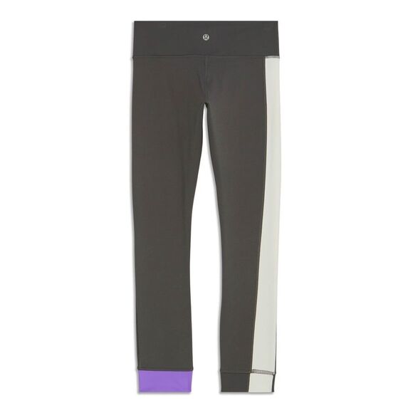 Lululemon Amped Crop Women’s Leggings Low Rise In Gray Purple White Sz 6 #499 - Picture 12 of 12